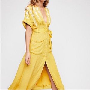 Free People Love to Love You Embroidered Dress